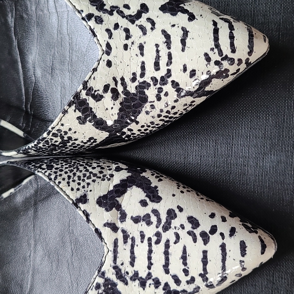 Ysl Saint Laurent Flats Python Embossed Leather [… - image 2